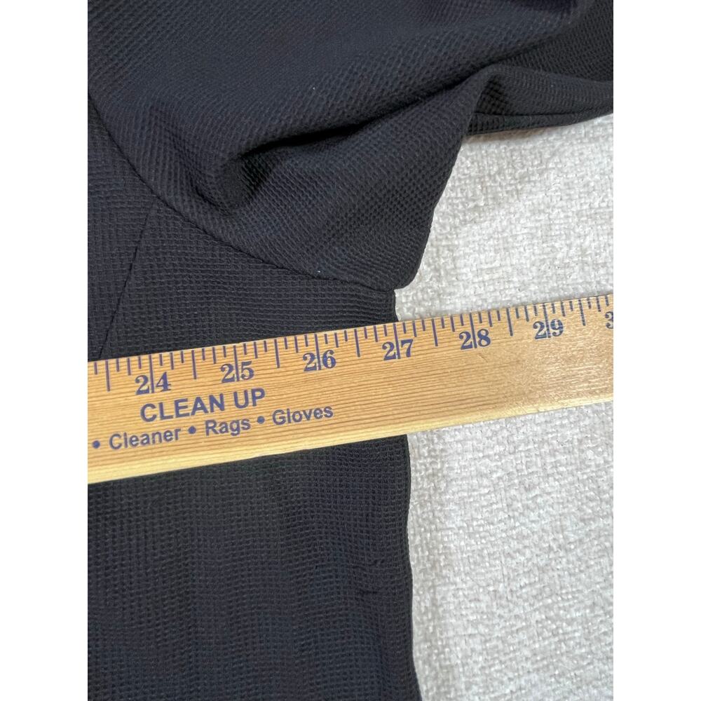 Solaris Mens 2XL Black Zip Front Long Sleeve Hooded Lightweight Windbreaker Cold - Picture 4 of 6